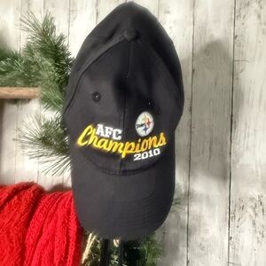 Vintage 2010 Pittsburgh Steelers Championship AFC Champions Snapback Hat